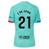 Maglia ufficiale Barcellona F. DE Jong 21 Alternativa 2023-24 per Bambino